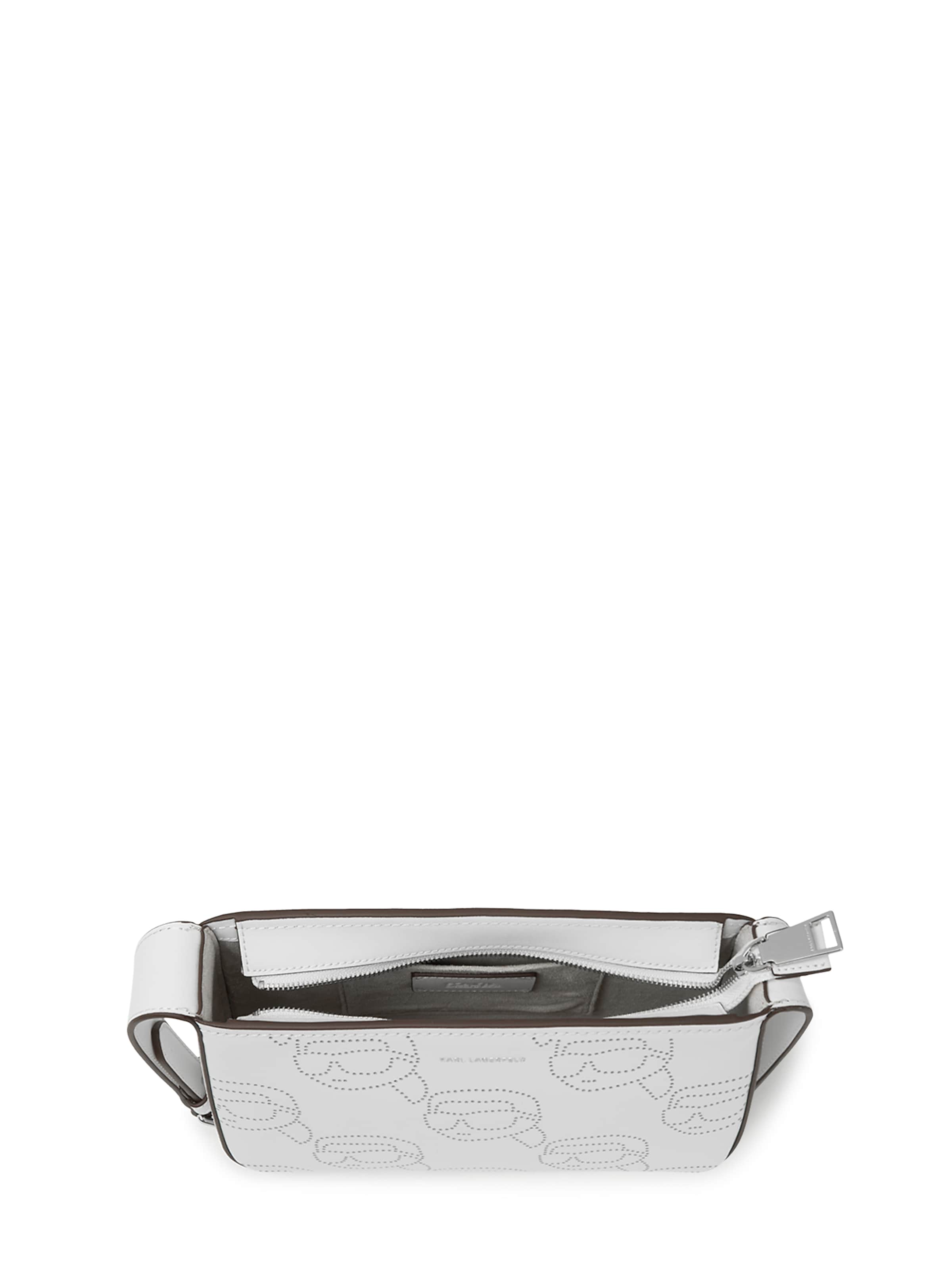 Karl Lagerfeld Чанта за през рамо 'Ikonik' в бяло