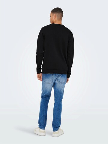 Only & Sons - Sudadera 'ONSCERES MONTO' en negro: atrás