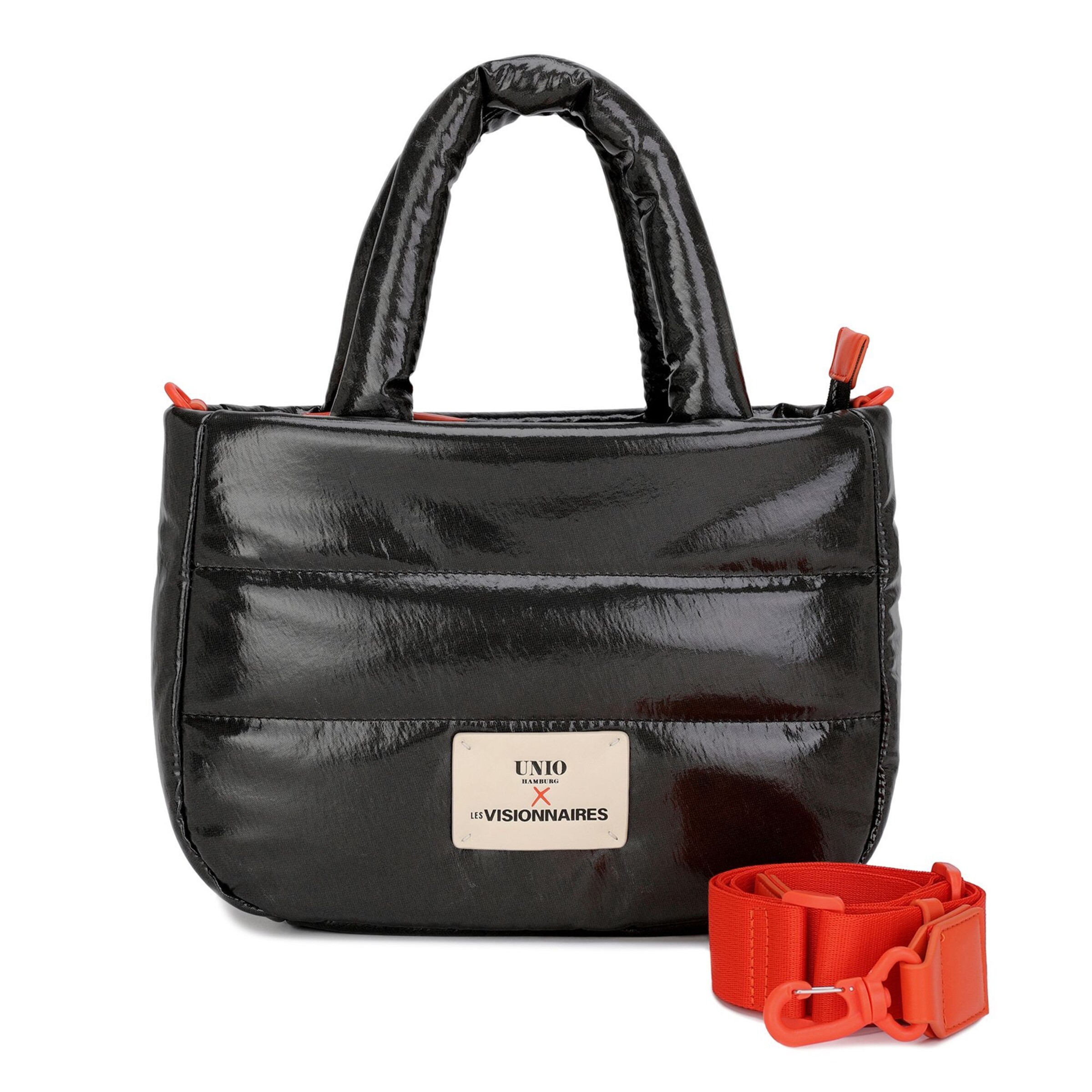 Les Visionnaires Schultertasche 'Unio Cortina' in Schwarz: Vorderseite