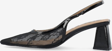 Escarpins à bride arrière 'Maralyn' Bianco en noir : devant