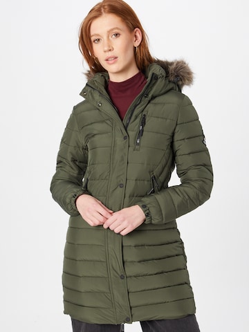 Superdry Winter Coat 'Fuji' in Green: front