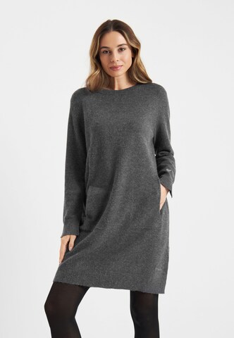 Frieda & Freddies Knitted dress in Grey: front