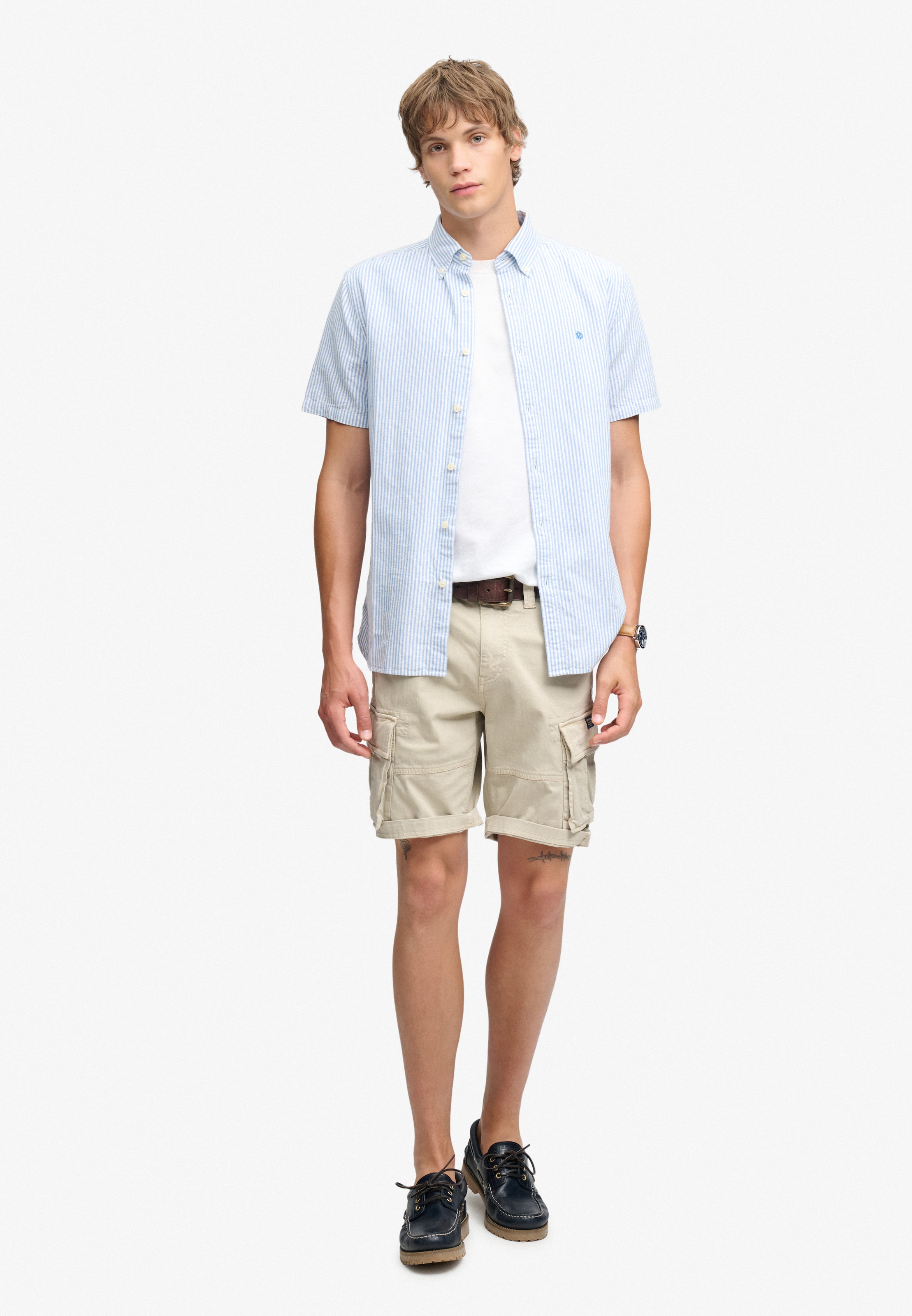 Superdry & Co Regular Cargo Pants in Beige