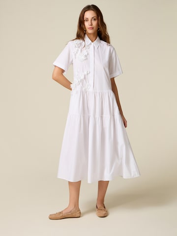 Robe oltre en blanc : devant