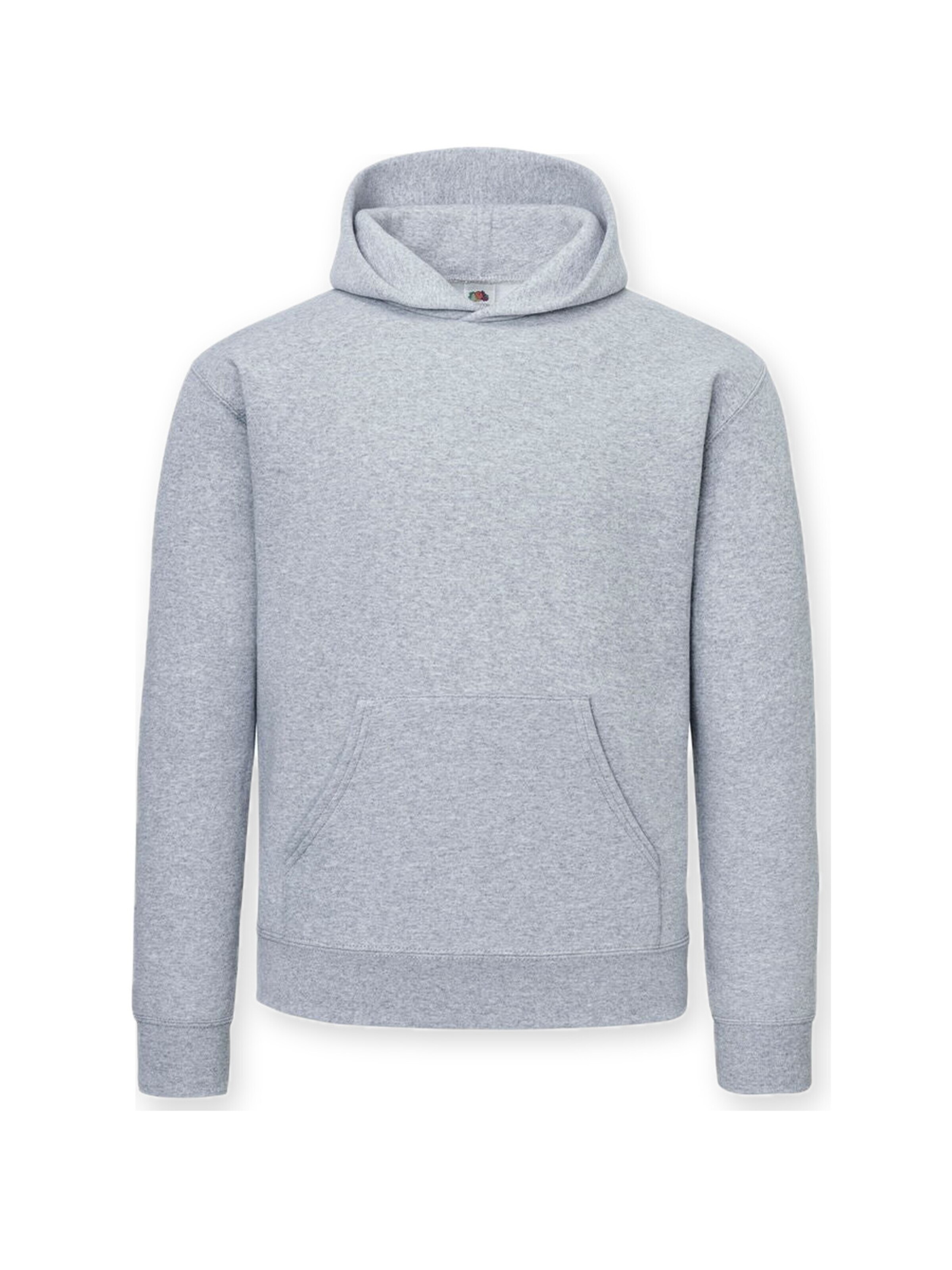 FRUIT OF THE LOOM Sweatshirt in Grijs: voorkant