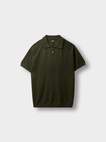 Burocs Shirt 'Fine Knit Polo' in Green: front