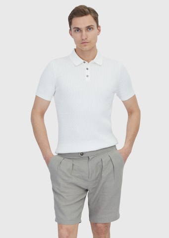 Ramsey Poloshirt in Weiß: Vorderseite