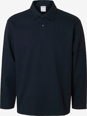 T-Shirt 'SLHHENRY' SELECTED en bleu : devant