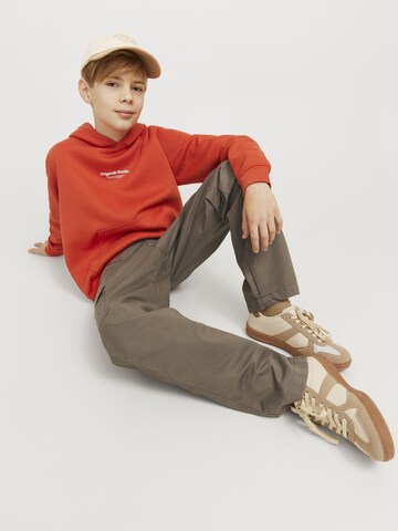 Jack & Jones Junior Loosefit Broek 'JPSTKarl JJAdams' in Bruin