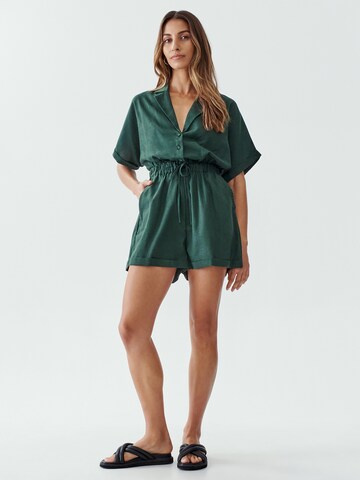 Calli Jumpsuit 'CONSCIOUS' in Groen: voorkant