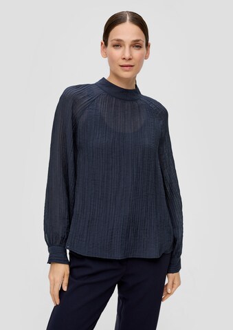 s.Oliver BLACK LABEL Bluse in Blau: predná strana