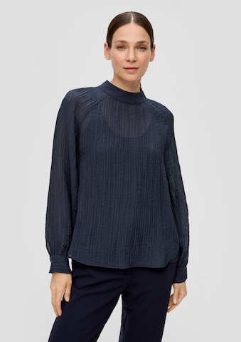 s.Oliver BLACK LABEL Blouse in Blauw: voorkant