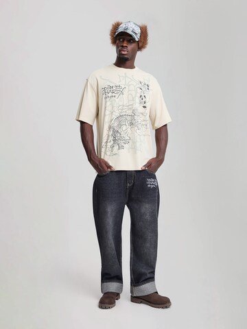 Ed Hardy Футболка в Бежевый: спереди