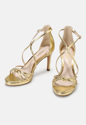 BUFFALO Sandalen met riem 'SERENA BOW' in Goud