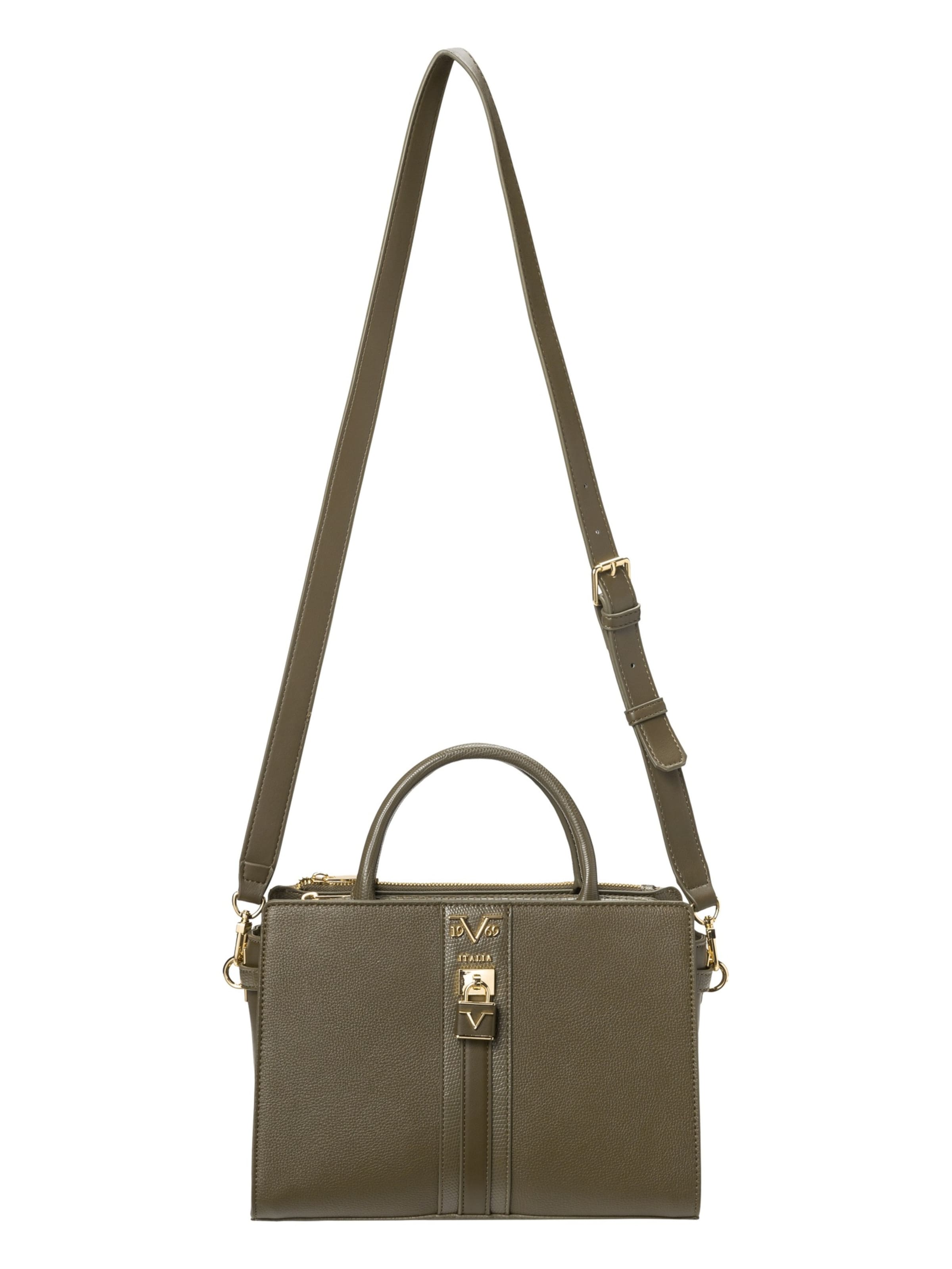 19V69 ITALIA Дамска чанта 'Lisana' в зелено: отпред