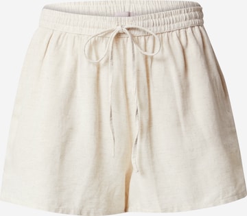 NLY by Nelly Regular Shorts 'Flowy' in Beige: predná strana