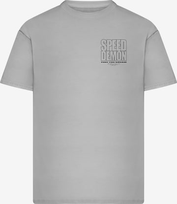 Maglietta 'Speed Demon' di Mister Tee in grigio: frontale
