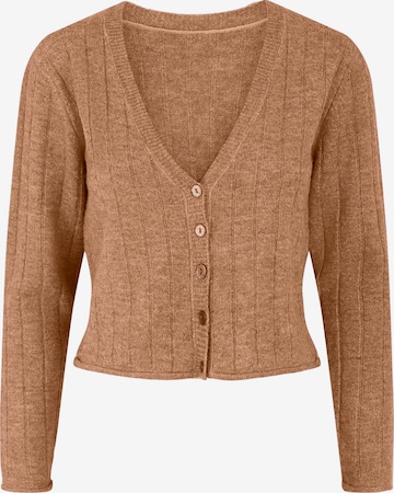 Cardigan 'KANIKA' PIECES en marron : devant