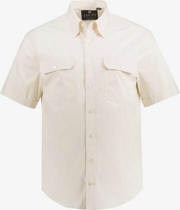 JAY-PI Regular fit Button Up Shirt in Beige: front