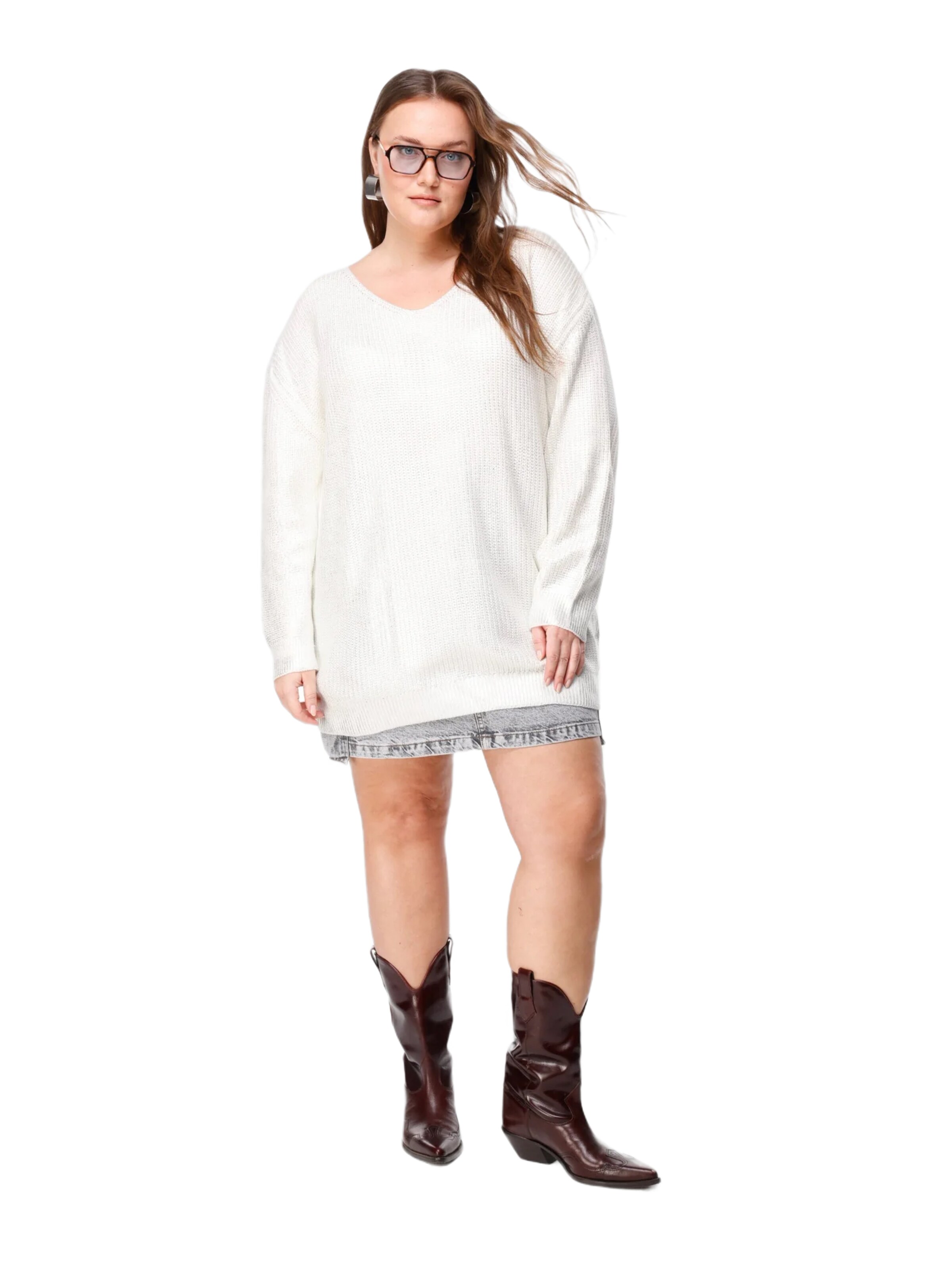 Shape Of You Pullover in Weiß