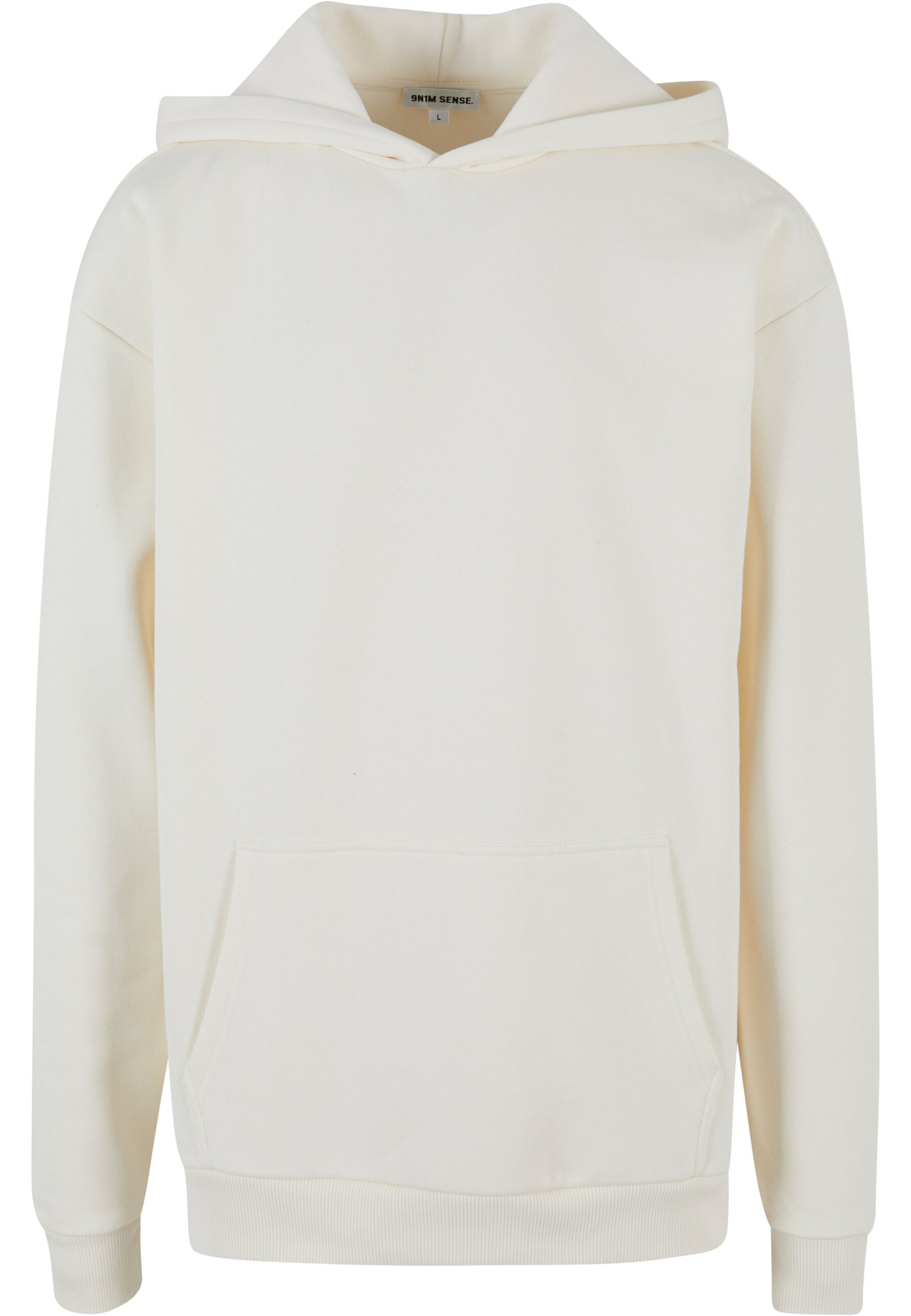 9N1M SENSE Sweatshirt 'Sense Blank' in Weiß: Vorderseite