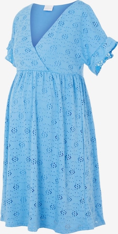 Robe 'Dinna' MAMALICIOUS en bleu : devant