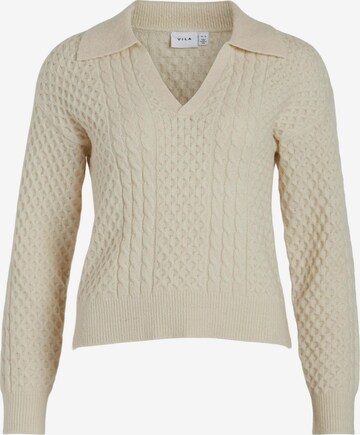 VILA Sweater 'COMET' in Beige: front
