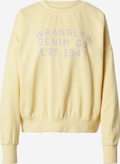 WRANGLER Sweatshirt in beige / lavendel, Produktansicht