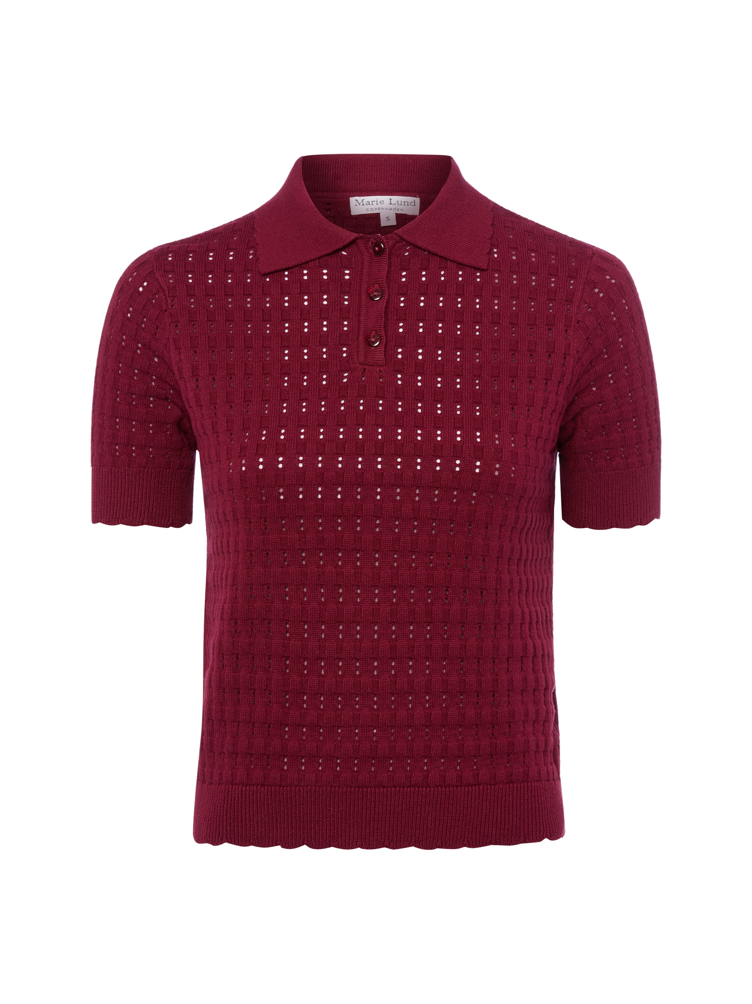 Pull-over Marie Lund en rouge : devant