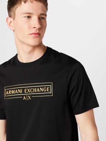 ARMANI EXCHANGE Tričko – černá