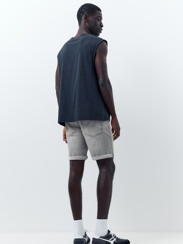 Pull&Bear Slimfit Kavbojke | siva barva