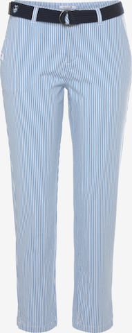 DELMAO Chino Pants in Blue: front