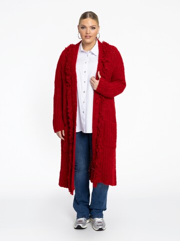 YOEK Strickjacke in Rot