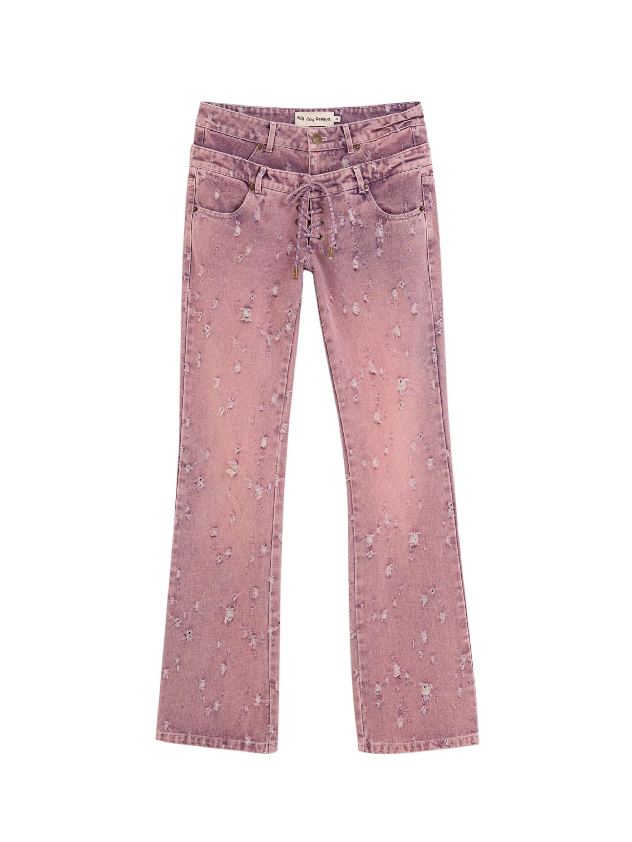 Skinny Jean 'Masha Popova' Desigual en rouge : devant