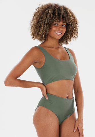 Athlecia Bandeau Bikini Top 'Bay' in Green: front