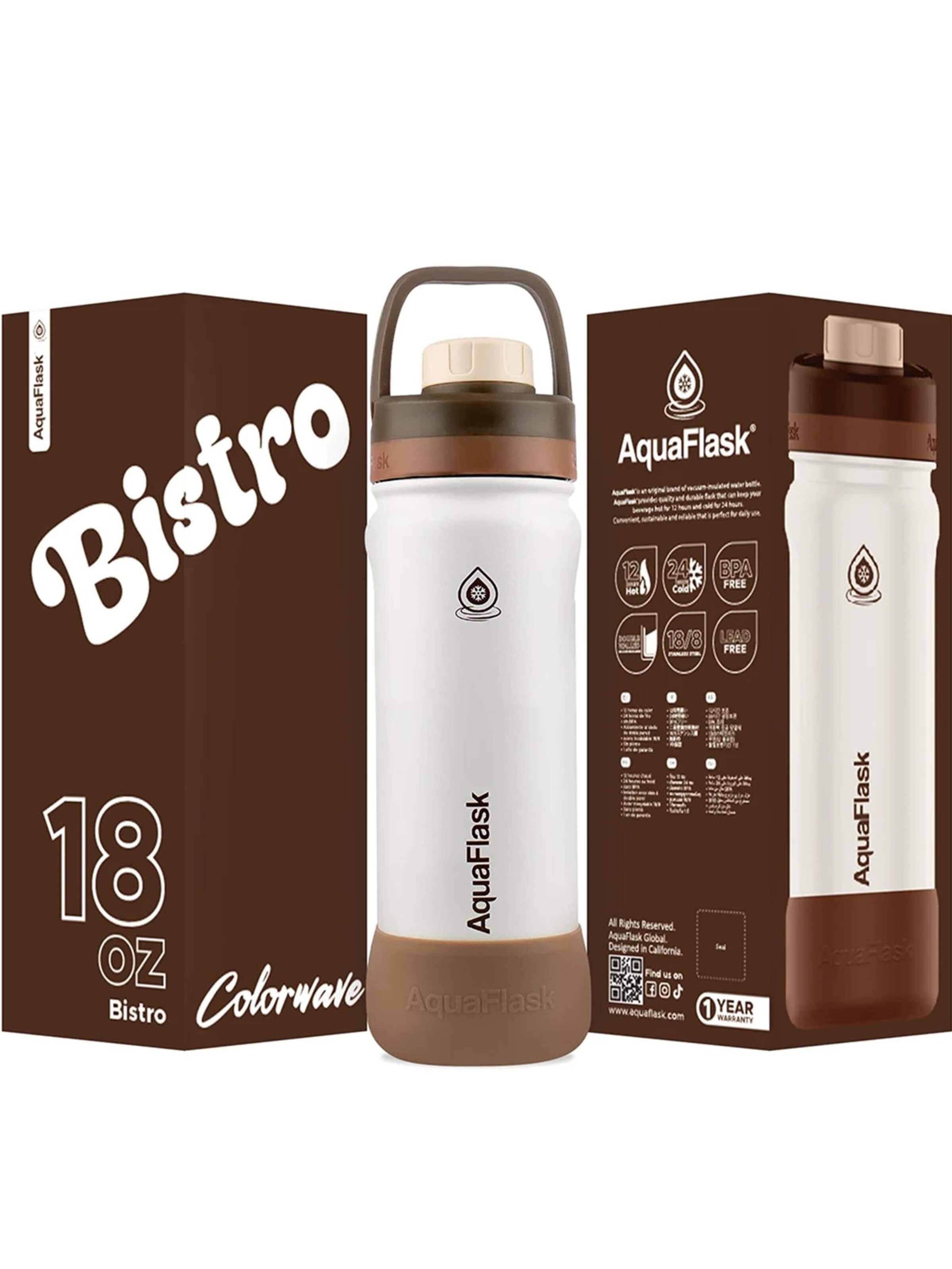 AquaFlask Láhev na vodu 'AquaFlask Termoláhev COLORWAVE 532 ml' – bílá