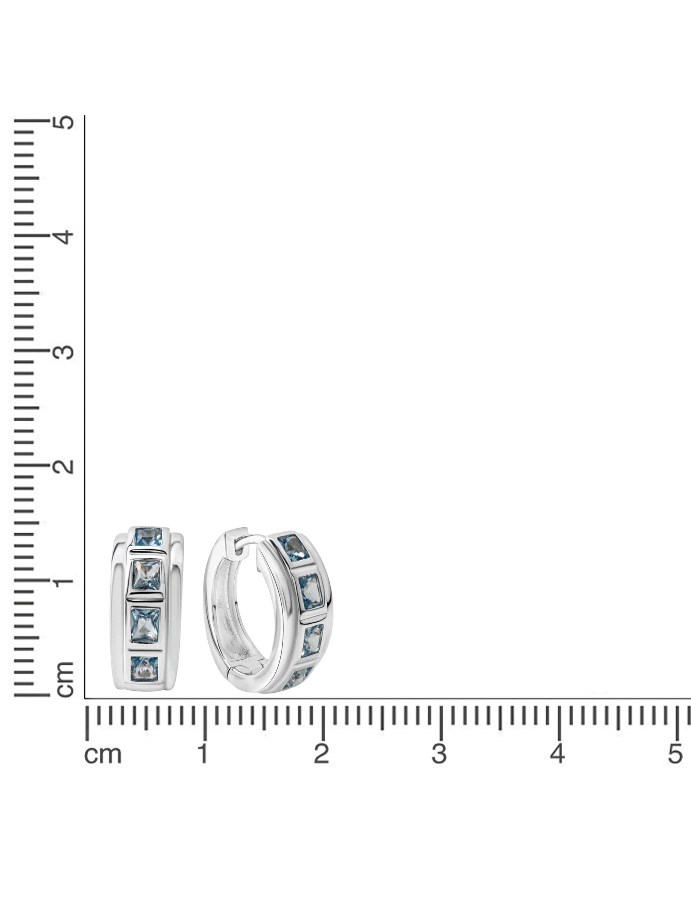 CELESTA Boucles d'oreilles en blanc, Vue avec produit