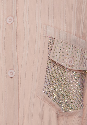 Robe-chemise faina en rose