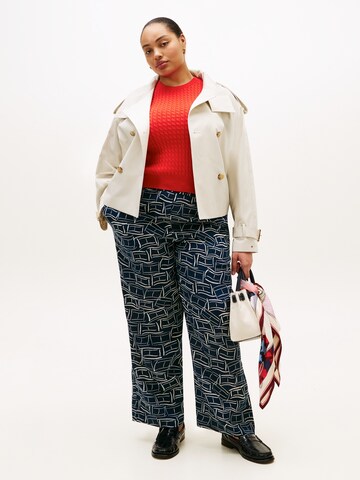 Tommy Hilfiger Curve Široký strih Nohavice - Modrá