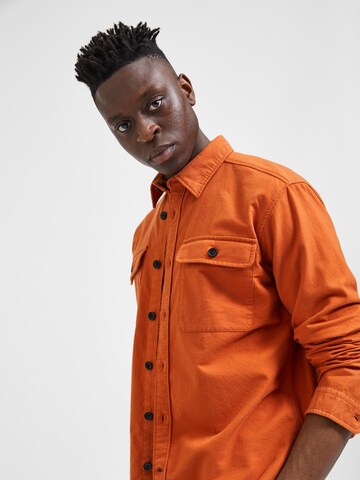 SELECTED HOMME - Ajuste regular Camisa 'ROLF' en marrón