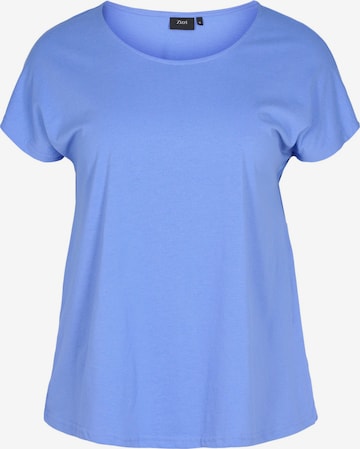 Zizzi Shirt 'Mkatja' in Blue: front