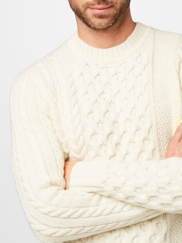 Pull-over 'Arild Cable' NORSE PROJECTS en blanc
