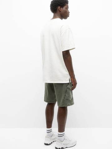 Pull&Bear Regular Cargo Pants in Green