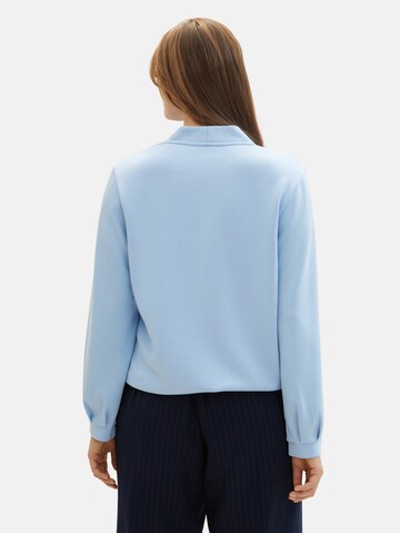 Tom Tailor Women + Sweatshirt 'Scuba' in Blau