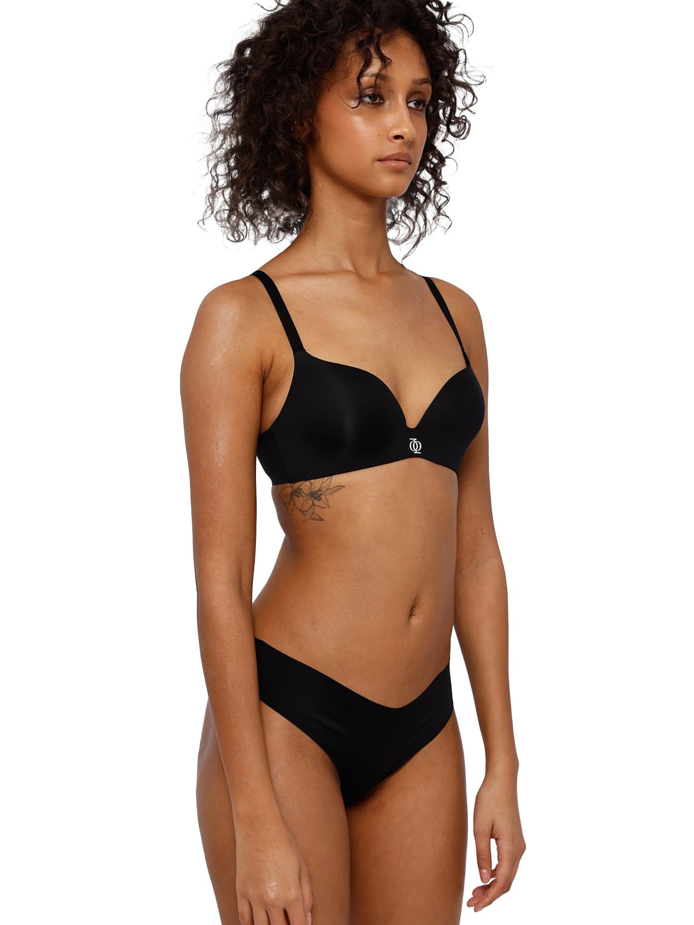 GOD SAVE QUEENS Slip 'Second Skin Brazilian' in Black