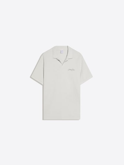 Bershka Poloshirt in hellgrau, Produktansicht