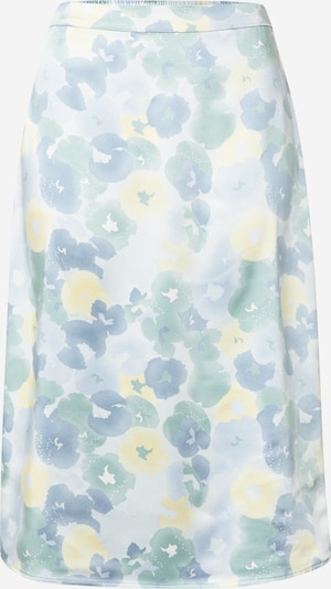 VILA Skirt 'MEKO' in Smoke blue / Light blue / Pastel yellow / Pastel green, Item view