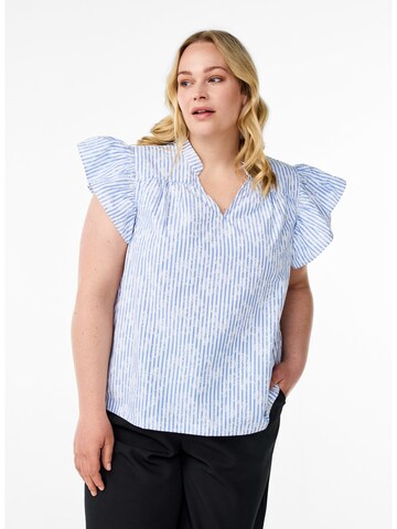Zizzi Blouse 'VKatja' in Blue: front
