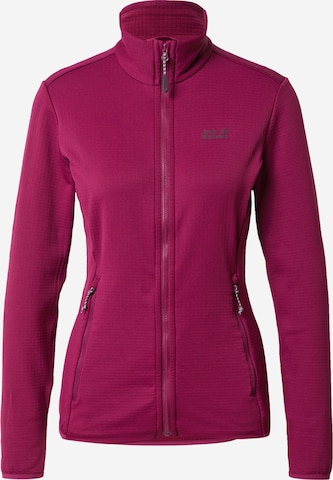 JACK WOLFSKIN Sportsweatjacke in Lila: predná strana