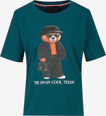 19V69 ITALIA Oversized shirt 'Bellara Cool Teddy' in Groen: voorkant